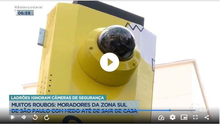 Yellowcam apoia na identificação de assaltos em São Paulo